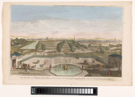 View of Saint James's Park in London from Buckingham House