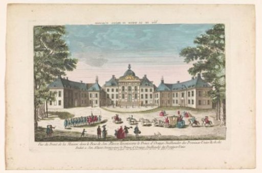 View of the Front of the Palace Huis ten Bosch in The Hague