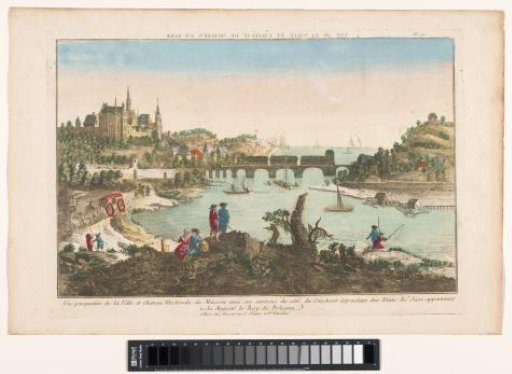 View of the village of Meissen and the Albrechtsburg Castle
