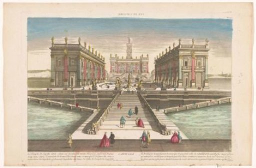 View of the Capitoline Hill in Rome
