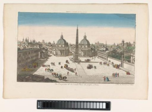 View of the Piazza del Popolo in Rome