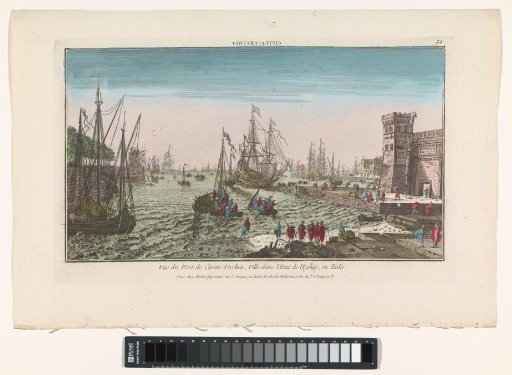 View of the harbor at Civitavecchia