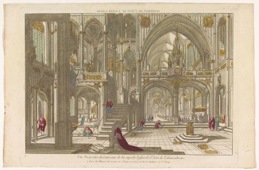 View of the Interior of the Church of St. John Lateran in Rome