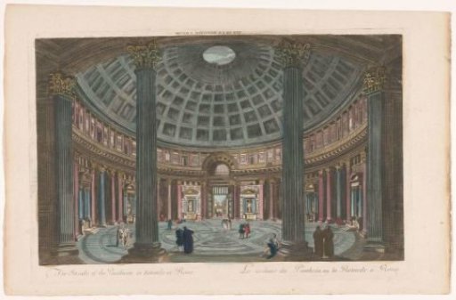 View of the Interior of the Pantheon in Rome