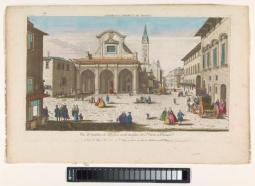 View of the Church and Piazza San Pier Maggiore in Florence
