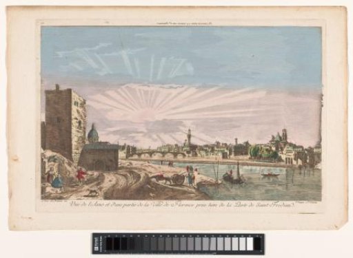 View of the Arno River and the City of Florence from the Porta San Frediano