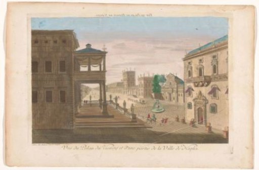 View of the Palace of the Viceroy in Naples