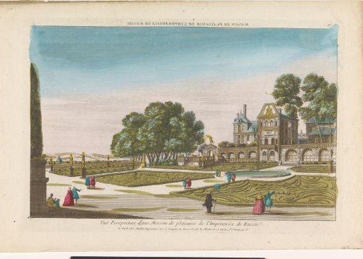 View of the Garden and Country House of the Empress of Russia