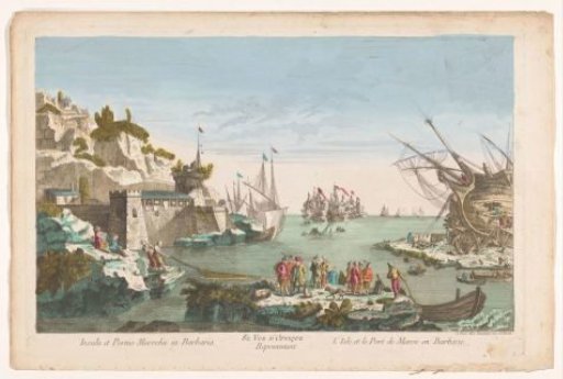 View of a Harbor with a Shipyard in Morocco