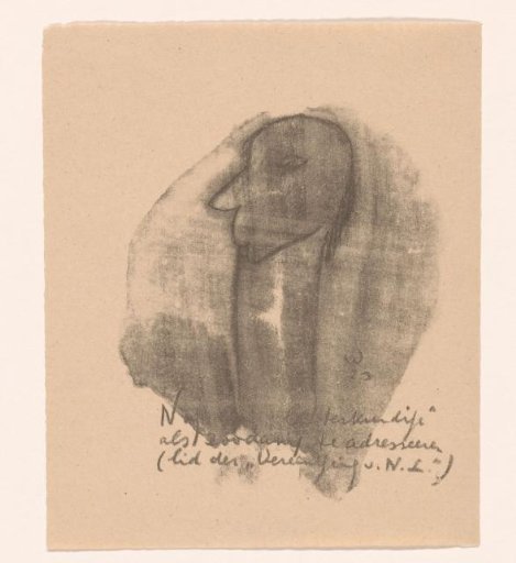 Caricature of a Literary Figure