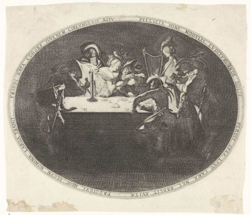 The Prodigal Son playing a card game