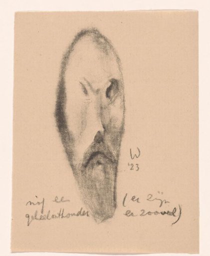 Caricature of a Man with a Beard