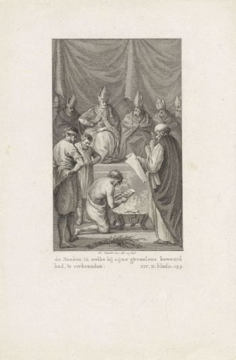 Godschalk undergoes his punishment and burns his books