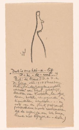 Caricatured figure