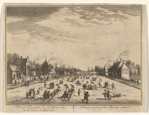 Winter View of the Buiten-Amstel in Amsterdam