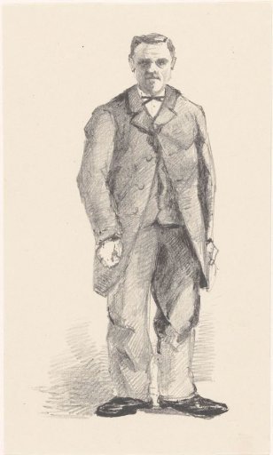 Standing Man in Overcoat