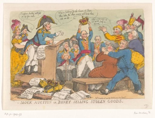 Napoleon Selling Stolen Goods, 1813