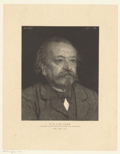 Portrait of Reinier Willem Petrus de Vries