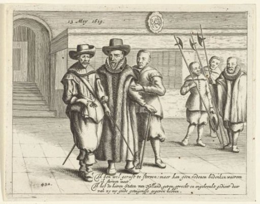Oldenbarnevelt led to the scaffold, 1619