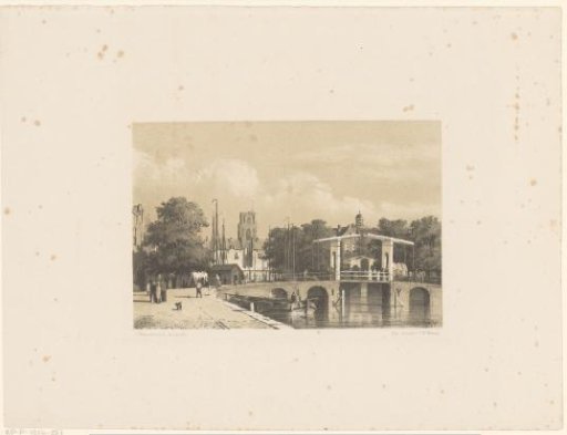 Cityscape with drawbridge