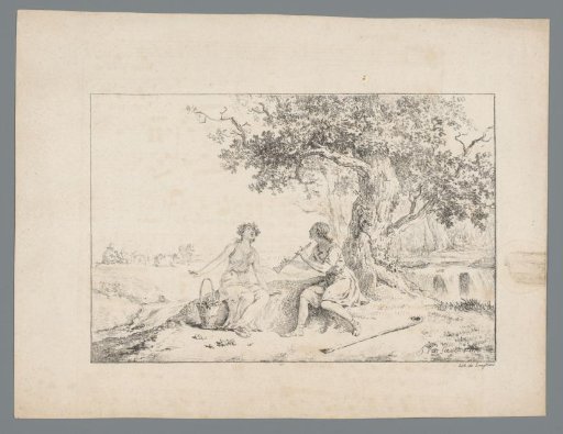 Flute-playing shepherd
