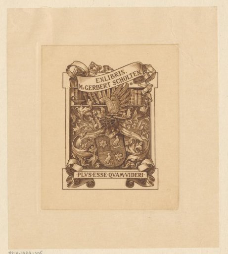 Ex libris of Gerbert Scholten