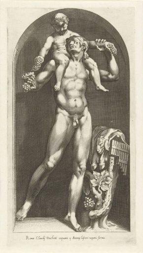 Statue of a Faun with Bacchus on His Shoulders