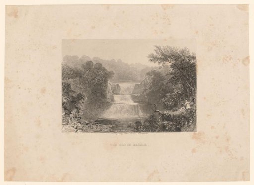 View of the Falls of Clyde in Scotland