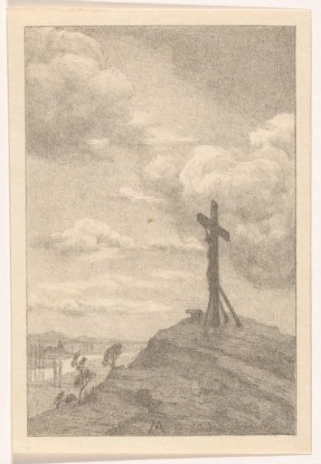Crucified on a rock