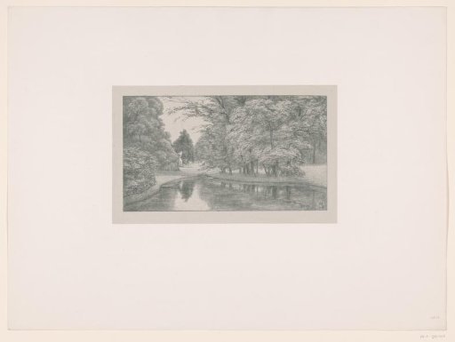 View of a pond at Het Loo Palace