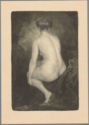 Seated nude woman