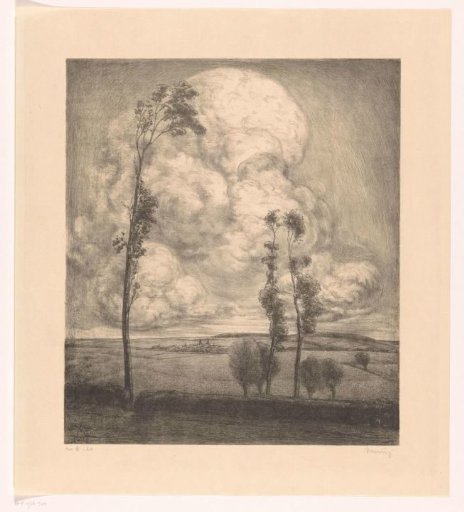 Clouds over rolling landscape