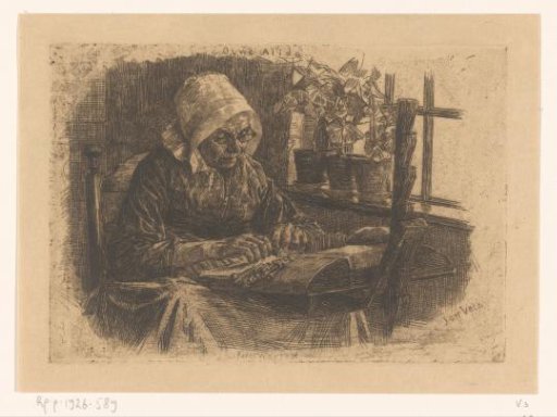 Old Alida / Lace making