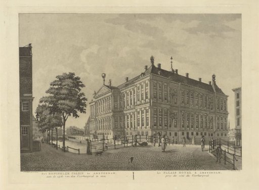View of the Royal Palace in Amsterdam