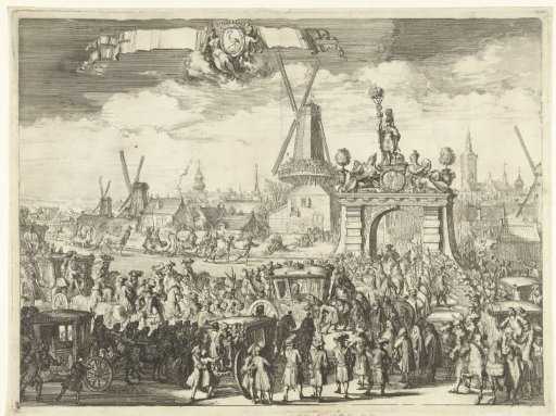 Arrival of William III at the Westeinderbrug, 1691