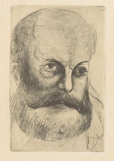 Bald man with beard