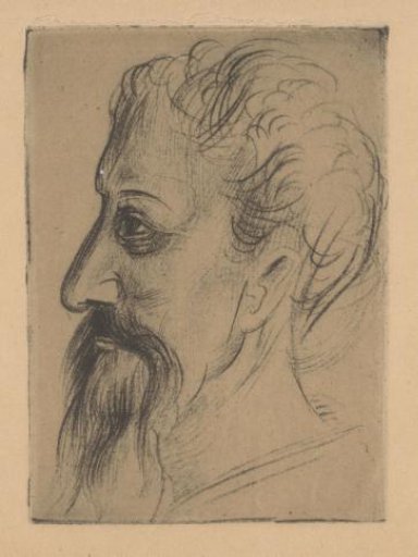 Man with Moustache and Sideburns
