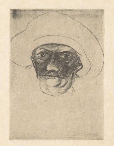 Man with wide hat