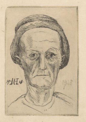 Old woman with a hat