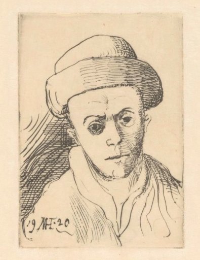 Figure with a hat