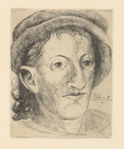 Young man with a beret