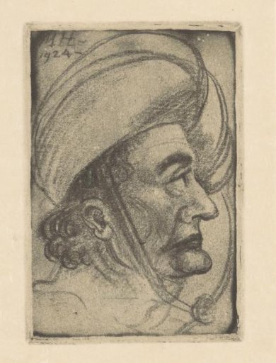 Soldier in profile
