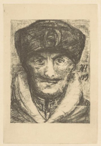 Man with fur cap