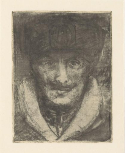 Man with fur cap