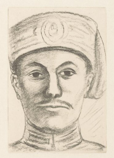 Young Soldier with Headgear