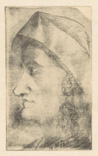 Woman with cap in profile