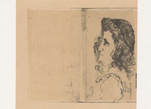 Woman with hat in profile