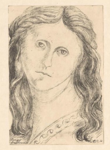 Young woman with loose hair