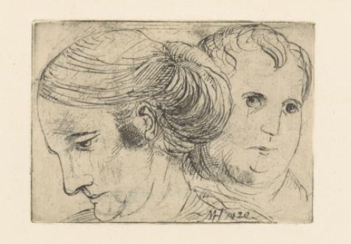 Head of a Woman and Head of a Man