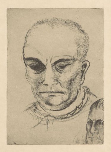 Study of Two Men's Heads